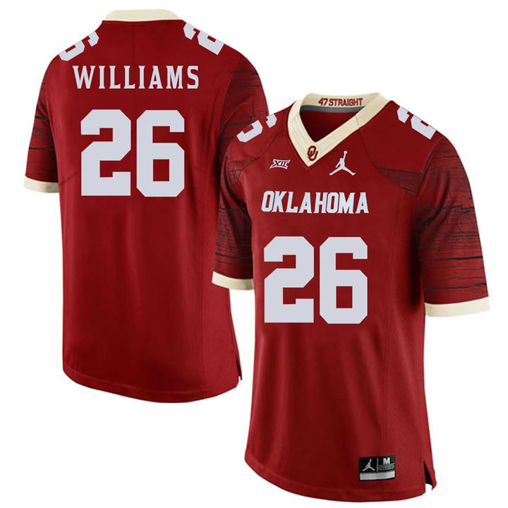 Oklahoma Sooners 26 Damien Williams Red 47 Game Winning Streak College Football Jersey Dzhi,We sell and wholesale Oklahoma Sooners 26 Damien Williams Red 47 Game Winning Streak College Football Jersey Dzhi on line form chian!